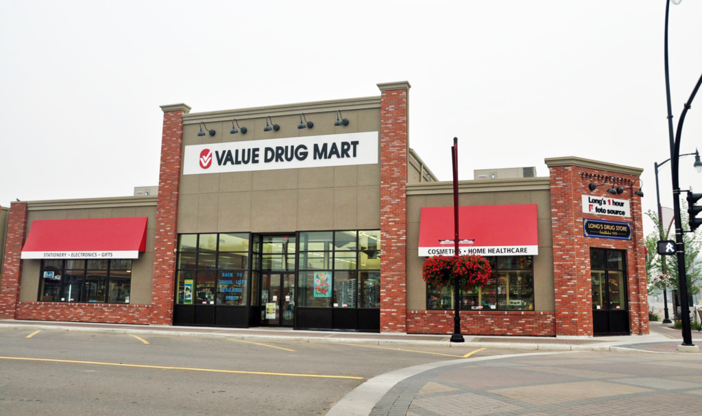 Value Drug Mart storefront on street corner
